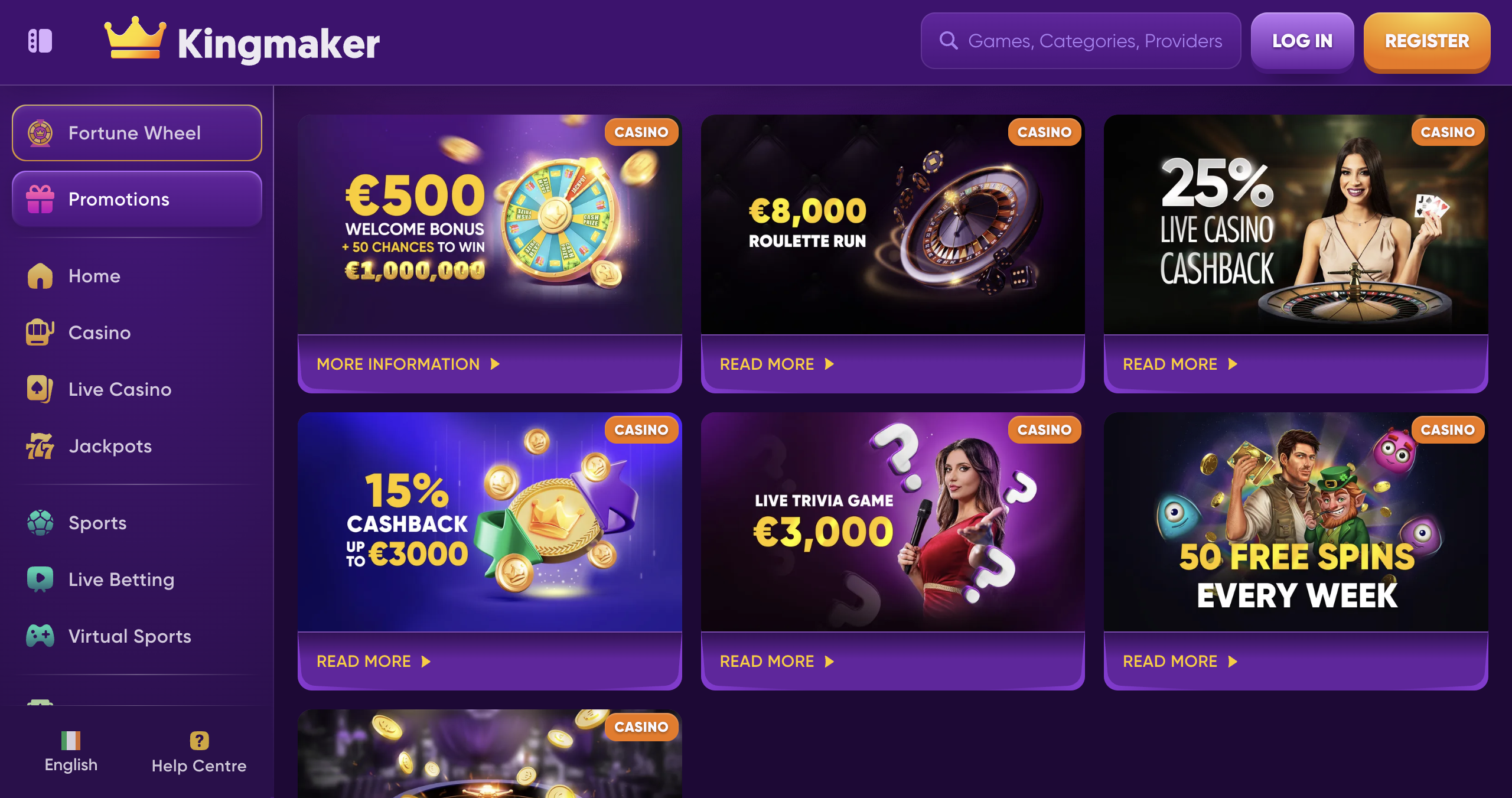 Kingmaker interface